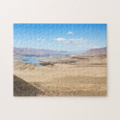 De rivier de Brahmaputra en het woestijnlandschap Legpuzzel (Horizontaal)