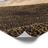 De rivier de Brahmaputra en het woestijnlandschap Poster (Hoek)