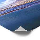 De rivier de Brahmaputra en het woestijnlandschap Poster (Hoek)