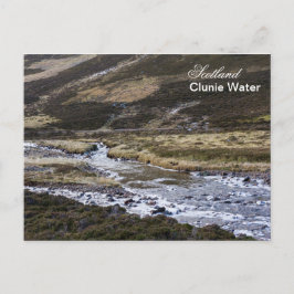 De rivier de Clunie in Schotland Briefkaart