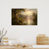 De rivier de Licht, de Frederic Edwin Church Poster (Keuken)