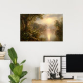 De rivier de Licht, de Frederic Edwin Church Poster (Thuiskantoor)