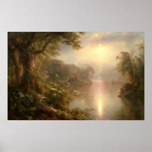 De rivier de Licht, de Frederic Edwin Church Poster (Voorkant)