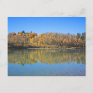 De rivier de Noord-Saskatchewan - Autumn Briefkaart