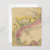 De rivier de Ohio en de vallei Briefkaart (Voorkant / Achterkant)