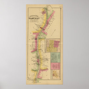 De rivier de Ohio en de vallei Poster