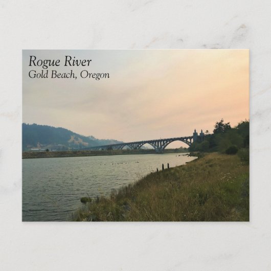 de rivier de Rogue, OF Briefkaart (Voorkant)