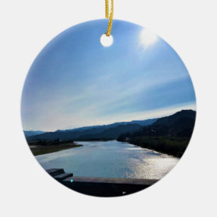de rivier de Rogue, OF Keramisch Ornament