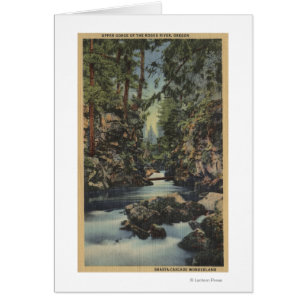 De rivier de Rogue, Oregon - Uitzicht van de boven