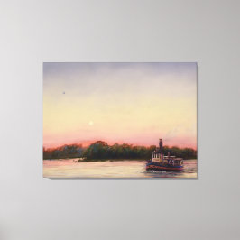 De rivier de Savannah oversteken - Canvas Print