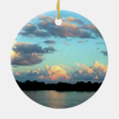 De rivier de Sunset Mississippi Keramisch Ornament (Achterkant)