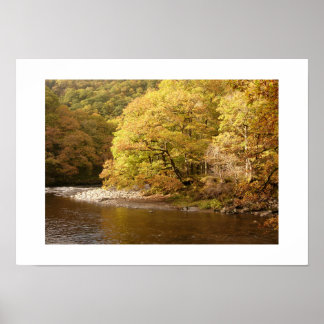 De rivier Greta: Cumbria Poster