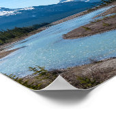 De rivier langs de Icefields Parkway Highway 93 -  Poster (Hoek)