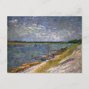 De rivier met Rowing Boats door Vincent van Gogh Briefkaart