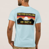 De rivier noemt de rivier TShirt (Achterkant)
