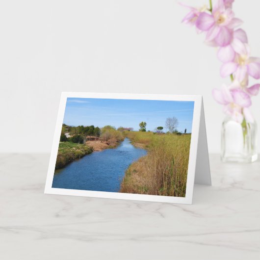 De rivier Turia bij Riba-roja de Túria, Spanje Kaart (Orchidee)