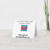 De Rivier van de Zalm van de Kaarten van de Boot (Achterkant)