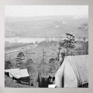 De Rivier van Tennessee: 1864 Poster