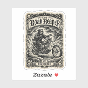 De Road Reaper Death Tarot Decal Sticker