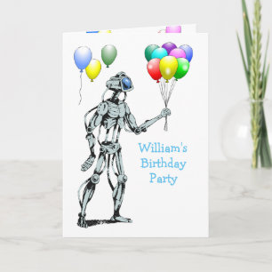 De Robot en het Verjaardagsfeest van de Ballonnen Kaart