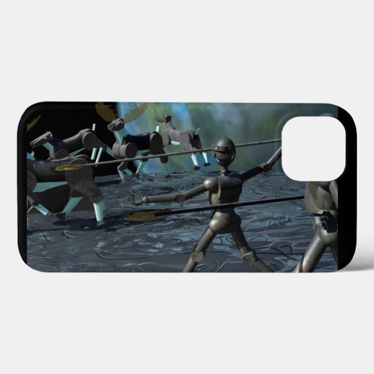 De Robot van de Bronstijd Case-Mate iPhone Case (Achterkant (horizontaal))