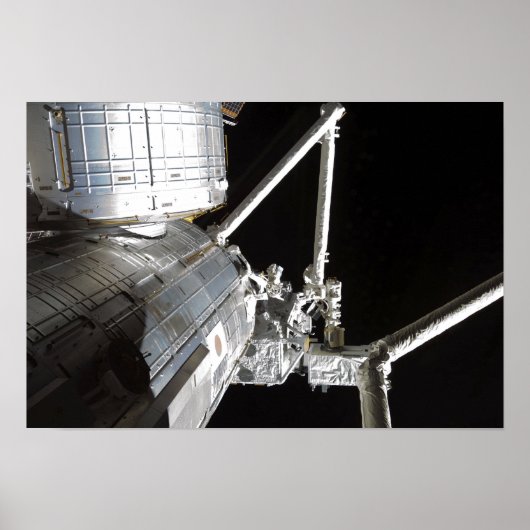 De robotarm van de Japanse Experiment Modu 2 Poster (Voorkant)