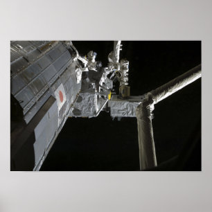 De robotarm van de Japanse Experiment Modu Poster