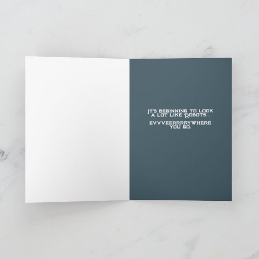 De robots komen eraan aankondiging (Binnen)