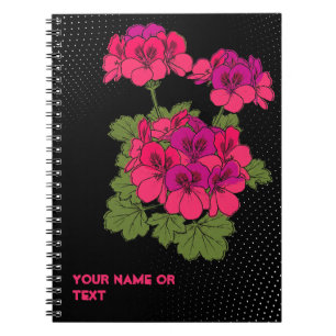 De 'Robyn Hannah' Stellar Pelargonium Pop Art Notitieboek