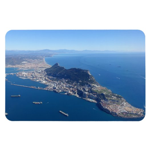 De Rock of Gibraltar koelkast magneet (Horizontaal)