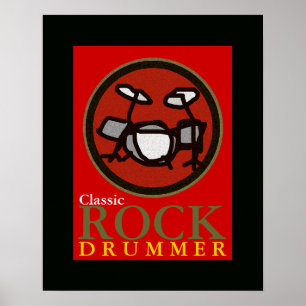 de rockdrummer poster
