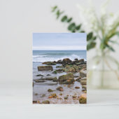 De Rocky Beaches van Montauk, Long Island, NY Briefkaart (Staand voorkant)