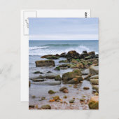 De Rocky Beaches van Montauk, Long Island, NY Briefkaart (Voorkant / Achterkant)