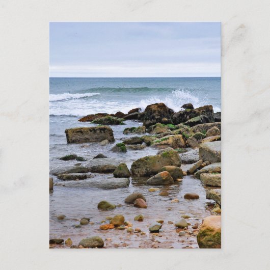 De Rocky Beaches van Montauk, Long Island, NY Briefkaart (Voorkant)