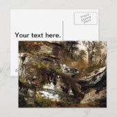 De Rocky Cliff van Catskills - Durand Briefkaart (Voorkant / Achterkant)