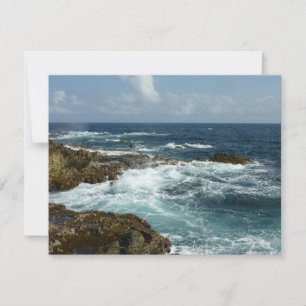 De Rocky Coast and Blue Ocean van Aruba