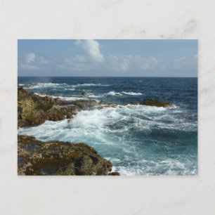 De Rocky Coast and Blue Ocean van Aruba Briefkaart