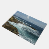 De Rocky Coast and Blue Ocean van Aruba Deurmat (Schuin)