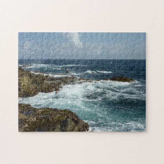 De Rocky Coast and Blue Ocean van Aruba Legpuzzel (Horizontaal)