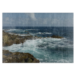 De Rocky Coast and Blue Ocean van Aruba Snijplank