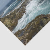 De Rocky Coast and Blue Ocean van Aruba Tissuepapier (Detail)