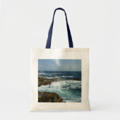 De Rocky Coast and Blue Ocean van Aruba Tote Bag (Voorkant)