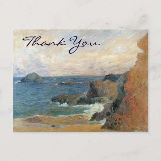 De Rocky Coast van Gauguin Briefkaart (Voorkant)