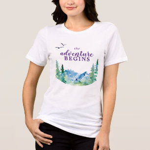 De Rocky Mountain begint met het avontuur Tri-Blend Shirt