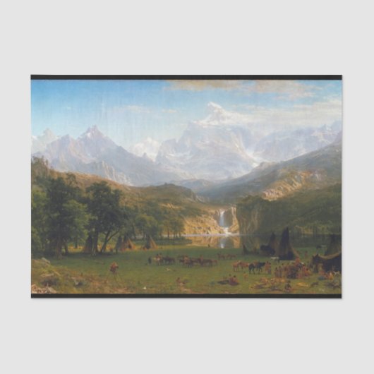 De Rocky Mountains, Lander's Peak Tissue Paper Tissuepapier (Voorkant)