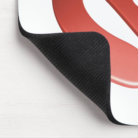 De rode 3D Adapter van 45 t/min Muismat (Hoek)