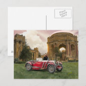 De rode auto briefkaart (Voorkant / Achterkant)