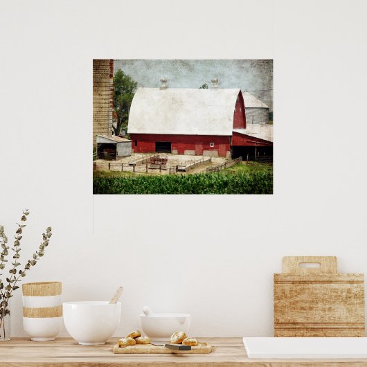 De Rode Barn Poster (Keuken)