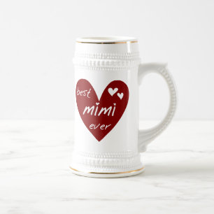 De rode Beste Mimi ooit T-shirts en de Giften van Bierpul