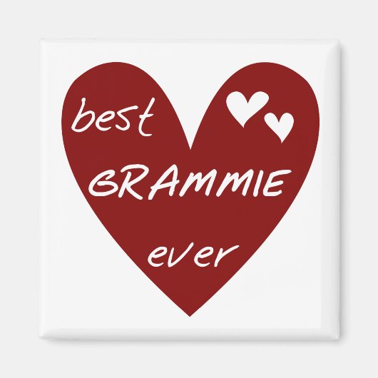 De rode Beste ooit T-shirts Grammie en de Giften Magneet (Voorkant)